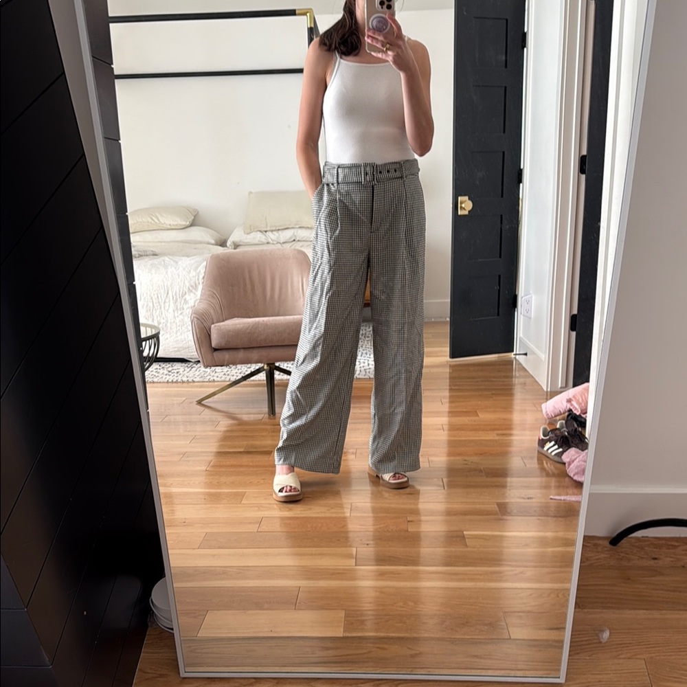 LOFT Houndstooth trousers